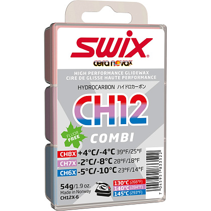 Безфтористый парафин SWIX CH12X Combi 