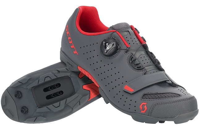 Велообувь SCOTT Mtb Comp Boa matt dark grey/red